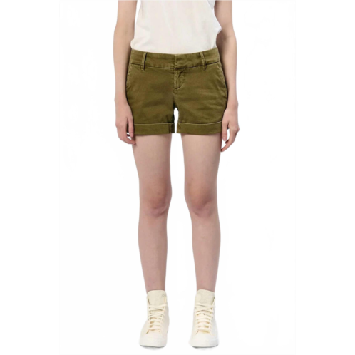 DEAR JOHN DENIM mid-rise hampton shorts in olive branch