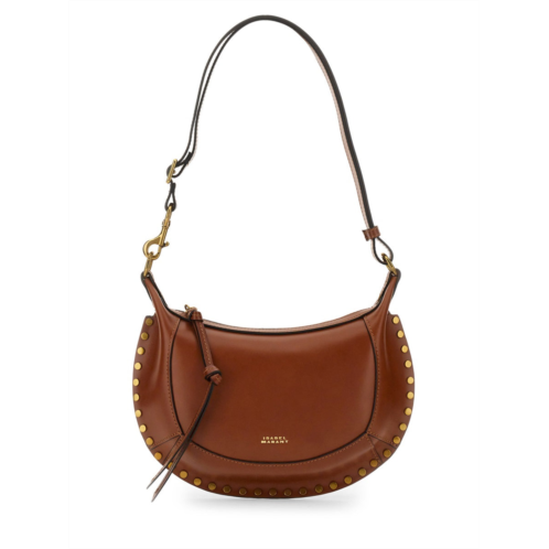 ISABEL MARANT oskan moon studded curved edges shoulder bag