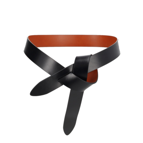 ISABEL MARANT lecce narrow knot closure cow leather belt