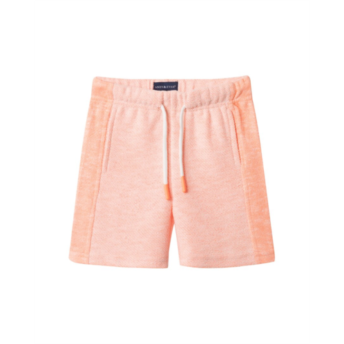 andy & evan orange reverse french terry short
