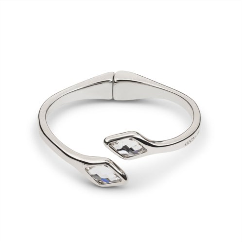 UNOde50 white crystal end cuff bracelet