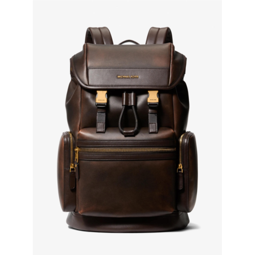 Michael Kors hudson burnished leather backpack