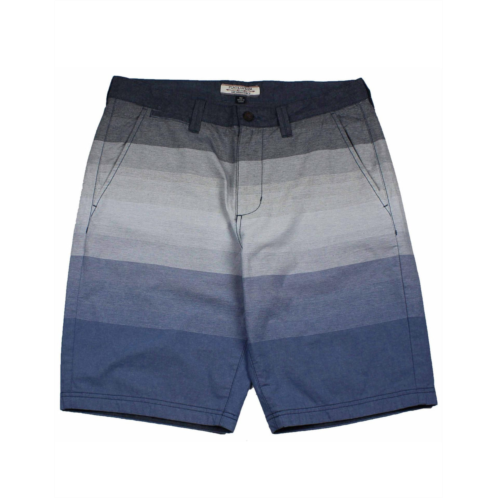 Flags & Anthem mens schields striped textured short in blue/grey