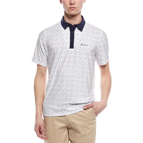 Ben Sherman dots sports fit polo shirt
