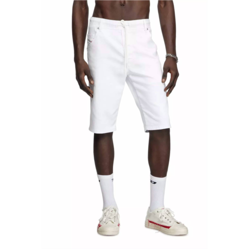 DIESEL mens denim krooshort in white