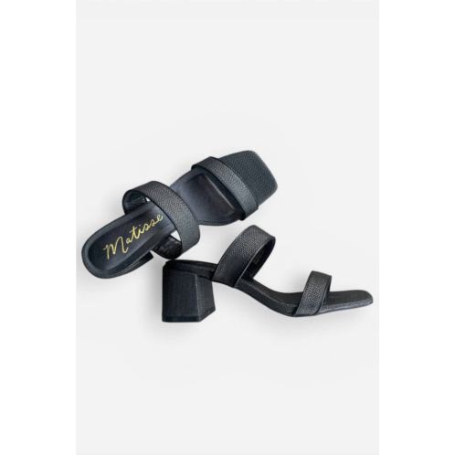 Matisse womens wyeth open toe heels in black