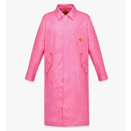 Mcm oversized coat in crushed nylon