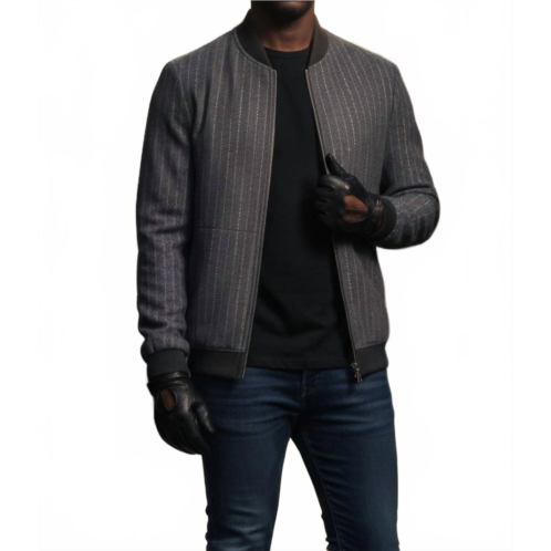 BARABAS mariella bomber jacket in grey