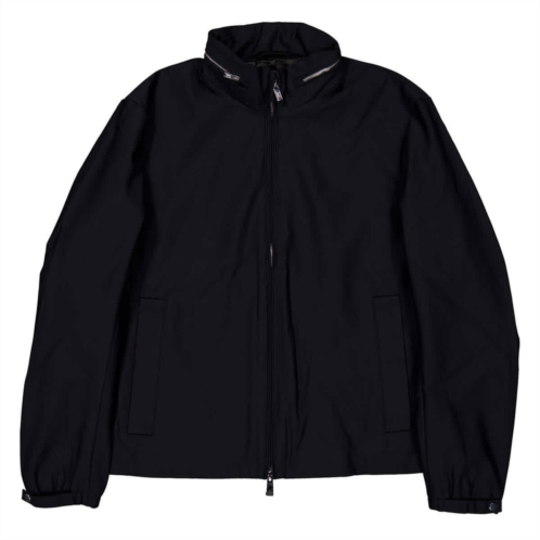 Emporio Armani essentials full-zip nylon jacket with stowaway hood