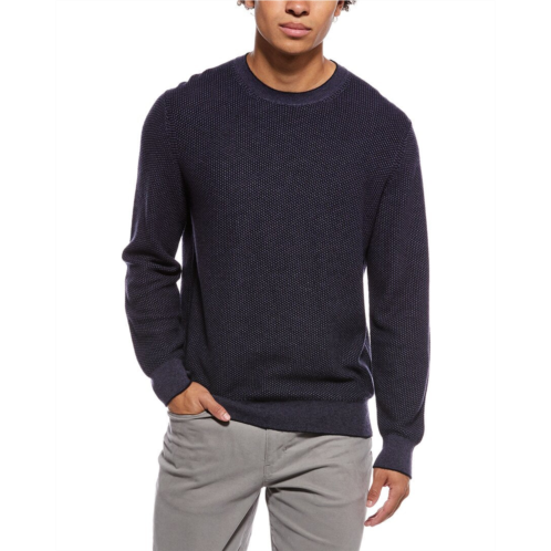 Vince geo jacquard wool & cashmere crewneck sweatshirt