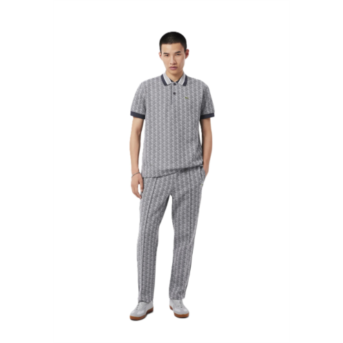 LACOSTE gray paris monogram track pants