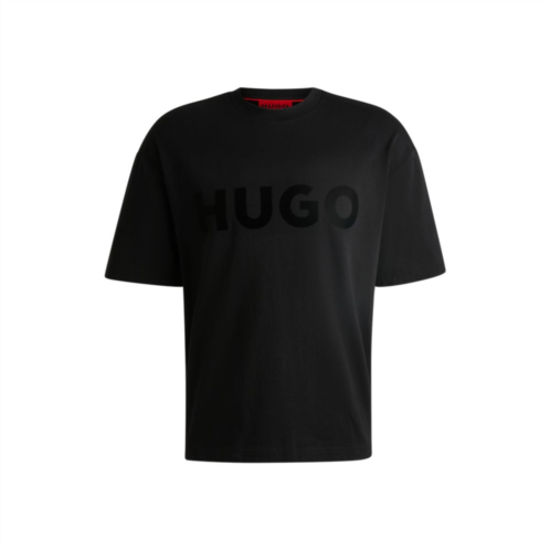 HUGO cotton-jersey t-shirt with tonal logo