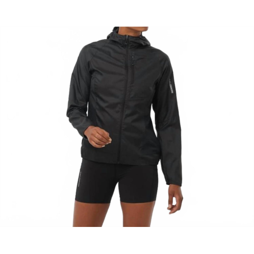 SALOMON bonatti cross full zip hoodie jacket in deep black