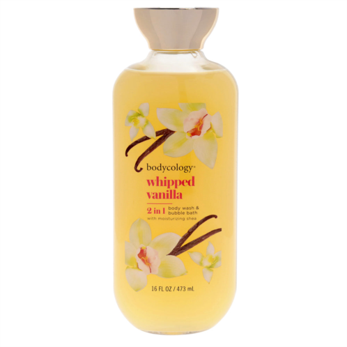 Bodycology 2 in 1 body wash and bubble bath - whipped vanilla by for women - 16 oz body wash