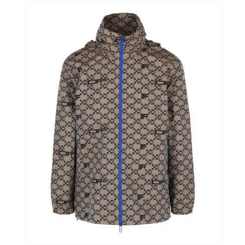 Off-White monogram allover windbreaker jacket