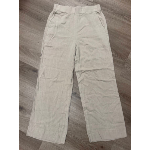 Dex womens elastic waist wide leg pants in burlap