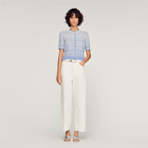 Sandro decorative knit cardigan