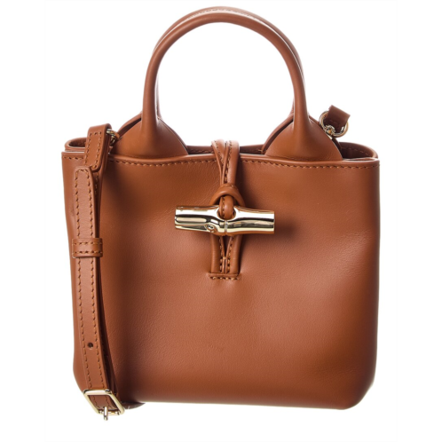 Longchamp le roseau leather mini satchel