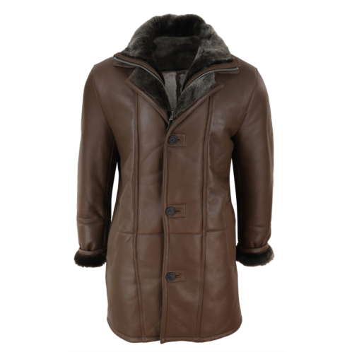 TruClothing 3/4 long duffle jacket sheepskin