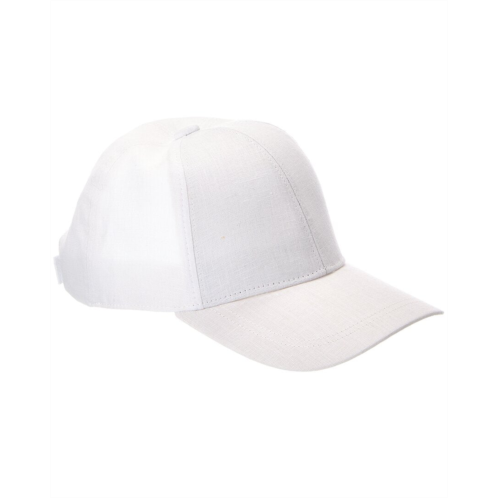 Vince embroidered linen baseball cap