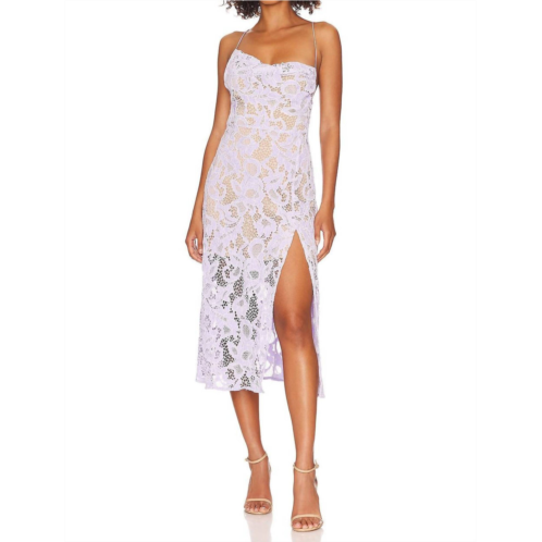For Love & Lemons rosemary midi dress in purple