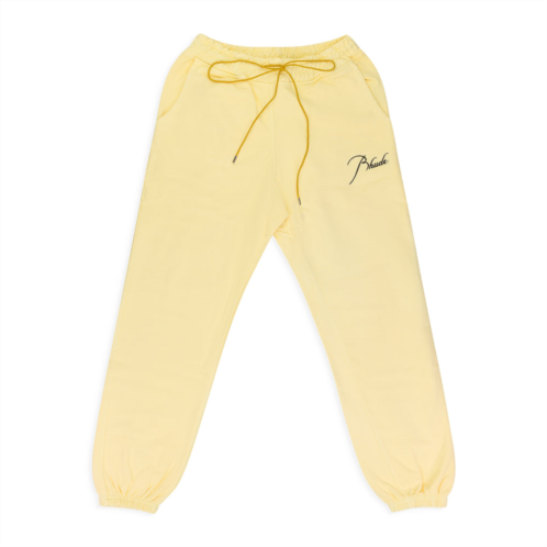 Rhude yellow pastel sweatpants