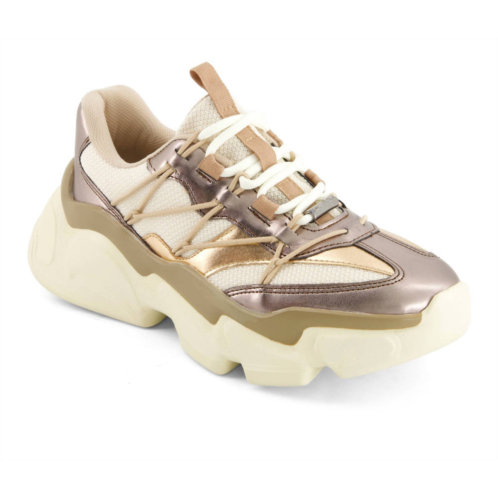 Andrea womens chunky urban fashion sneakers in multicolor