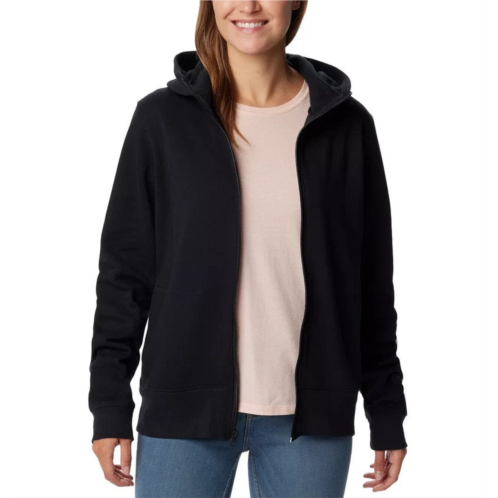Columbia trek ii hoodie womens black graphic fleece lined full zip fts613
