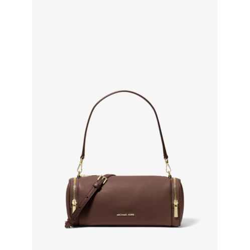 Michael Kors Outlet jet set travel small pebbled leather convertible crossbody bag