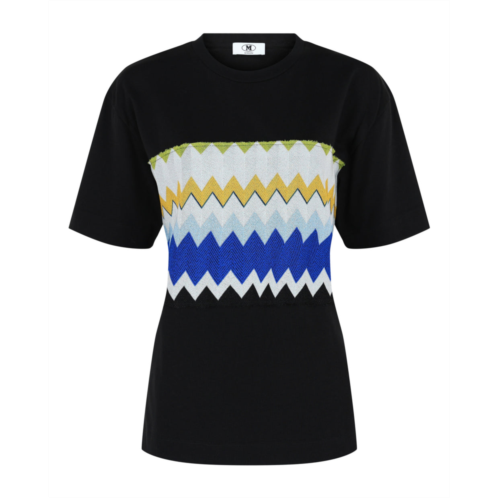 M Missoni lame zig zag panel t-shirt