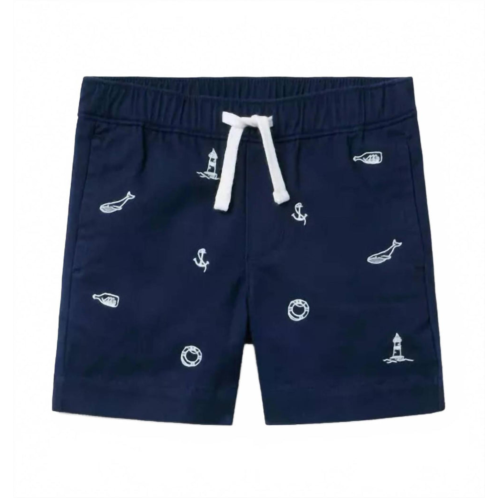 Janie and Jack boys nautical tie short in navy