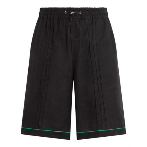 PHILIPP plein linen drawstring shorts plein tennis