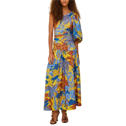 FARM Rio jungle panther midi dress