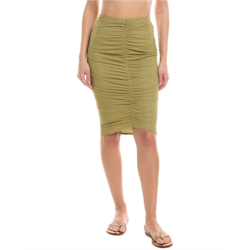 ViX solid frida midi skirt