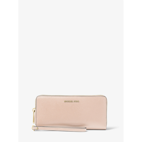Michael Kors leather continental wristlet