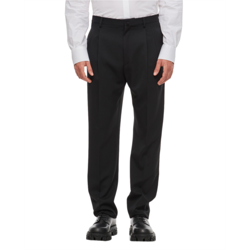 LANVIN straight leg trousers with concealed closure and tailored finish