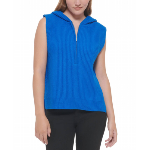 CALVIN KLEIN ribbed sleeveless top in blue
