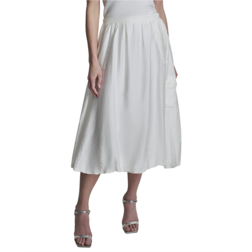 DKNY pull-on bubble hem cargo pocket skirt