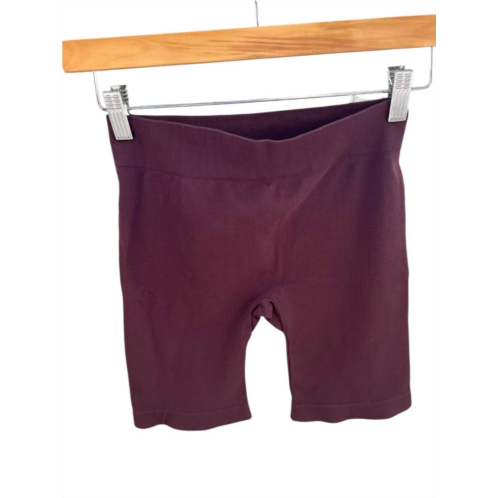 Free People women seamless bike short in brown