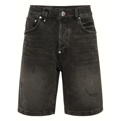PHILIPP PLEIN denim shorts formentera skull