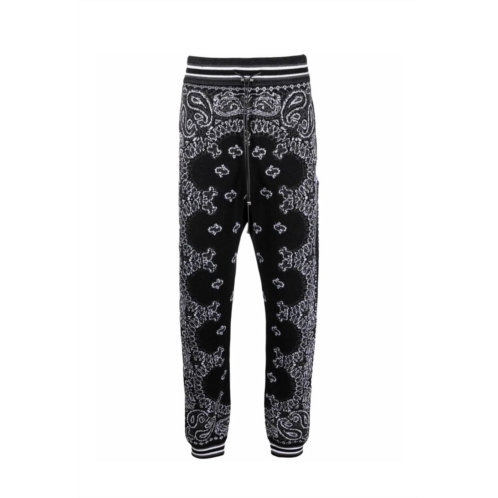 Amiri bandana reconstruct sweatpants- black