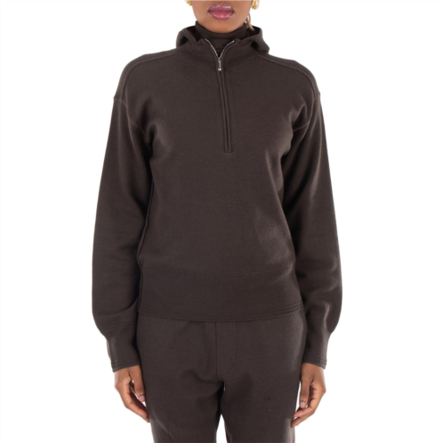 Burberry long sleeve short zip hoodie