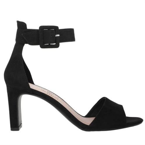 CHINESE LAUNDRY womens raisie fine suede ankle strap sandal in black