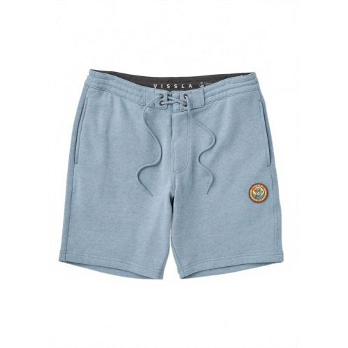 VISSLA mens sofa surfer shorts in harbor blue
