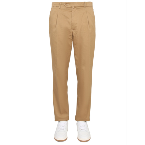 EAST HARBOUR SURPLUS brown chino pants with classic straight-leg silhouette