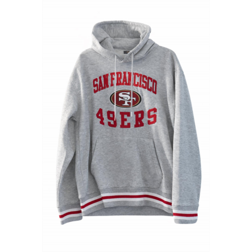 Ultra Game mens nfl san francisco 49ers big logo super soft hoodie sweatshirt in grey