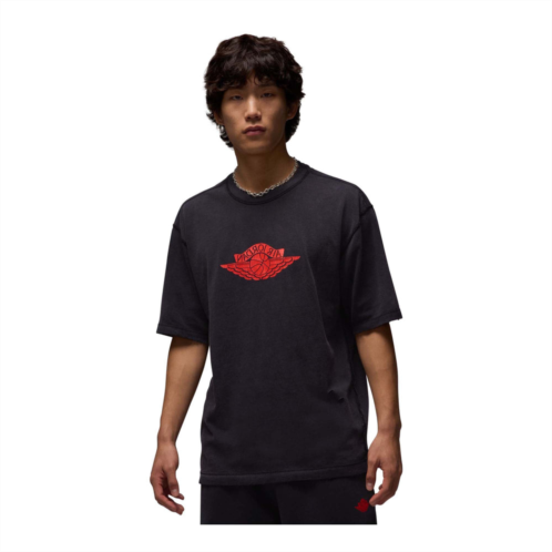 JORDAN mens rare air t shirt_black/chile red