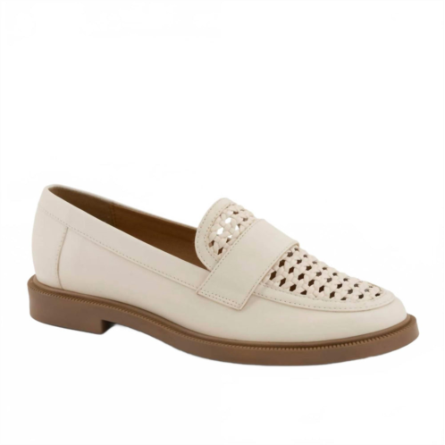 Andrea womens slip-on loafer in bone