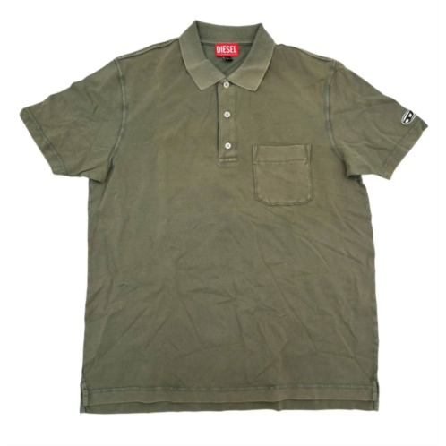 DIESEL mens t-worky polo shirt in gray