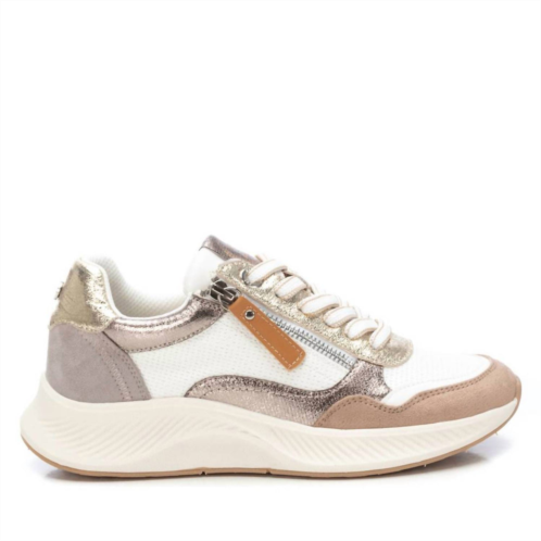 Xti womens casual fashion sneakers in beige